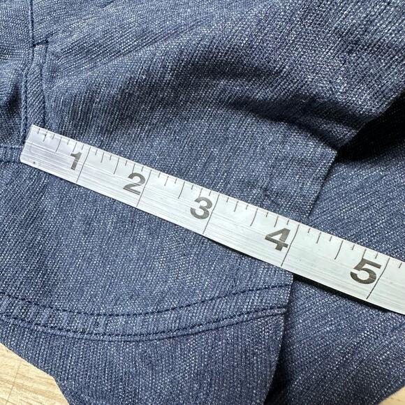 Lululemon ABC Pant Skinny Tech Canvas Shorts Heathered Deep Navy Men's 28 EUC - Picture 7 of 7
